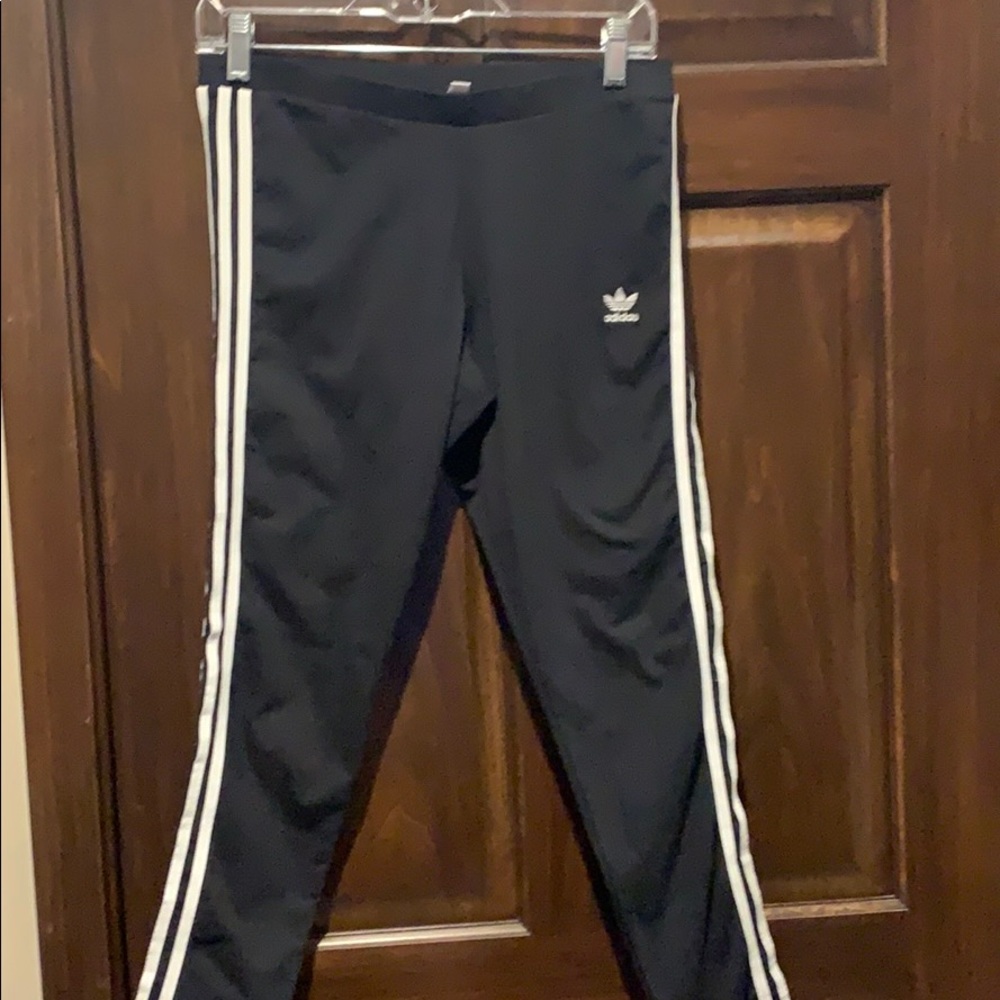Adidas Low Rise Pants with White Stripes